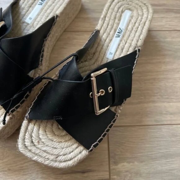 Zara Platform Espadrille Sandals EUR 38 - Picture 2 of 7